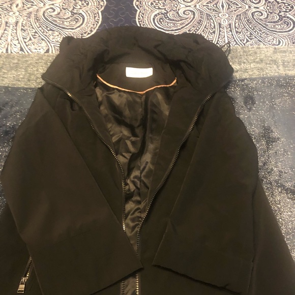Calvin Klein Black Raincoat Size Small - Picture 7 of 8